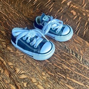 Hard sole black converse for infant